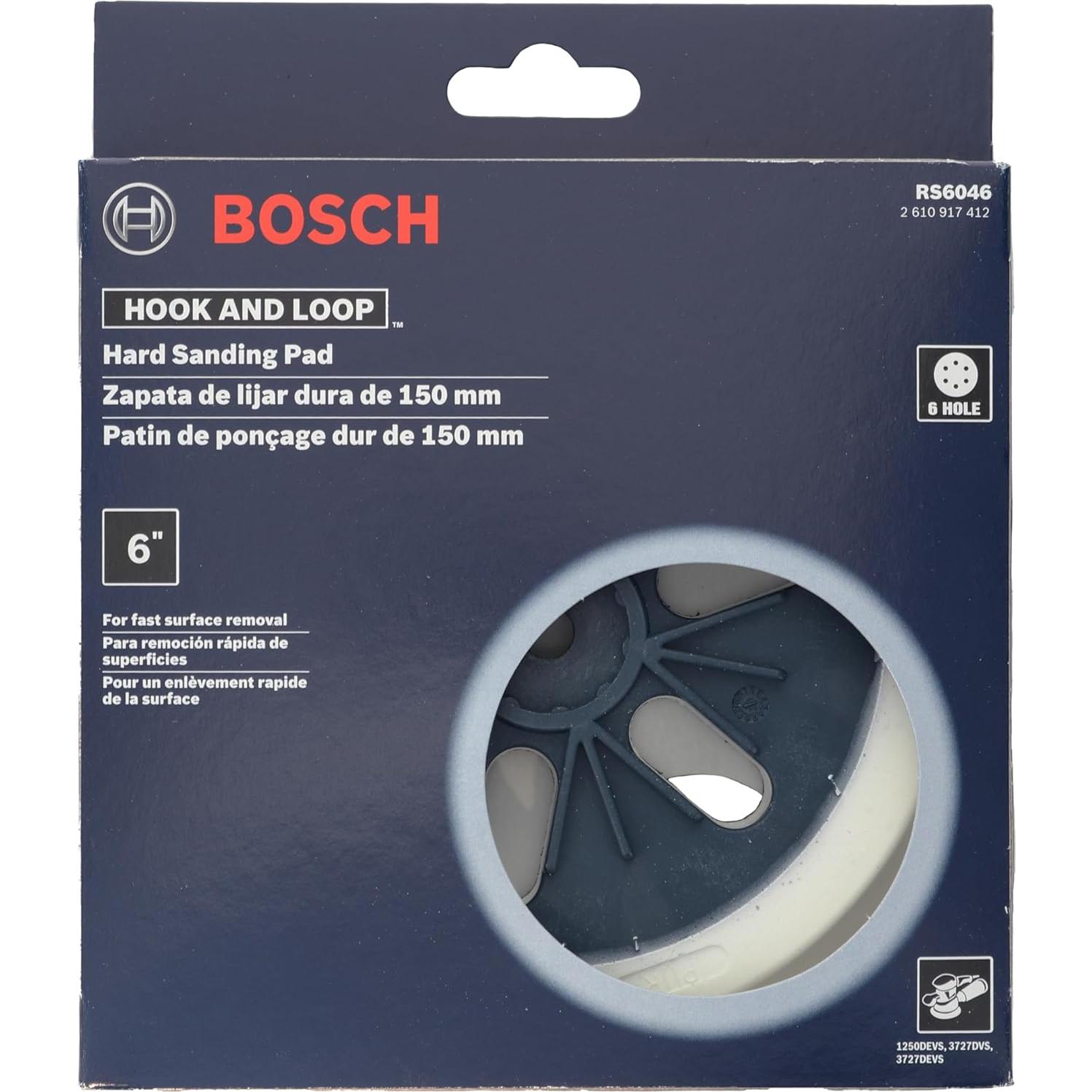 Almohadilla de Lijado Dura Bosch RS6046 15.24 cm 80 Grano