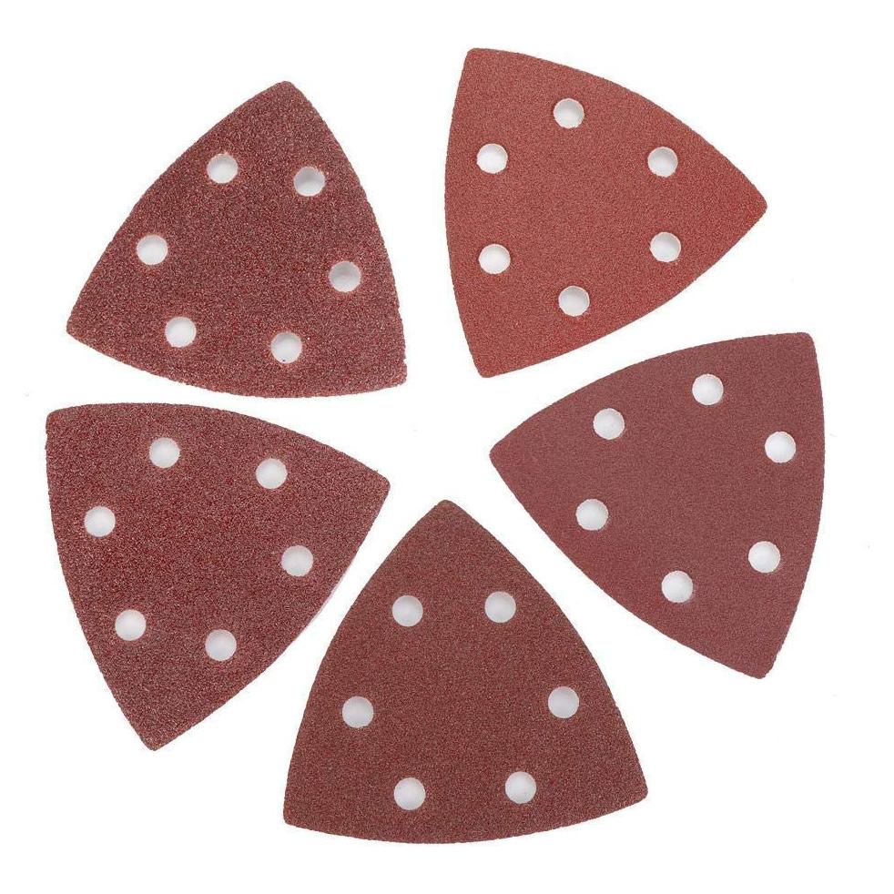 Kit 100 Hojas de Lija Triangular Hilitand 80mm 60-240 Granos