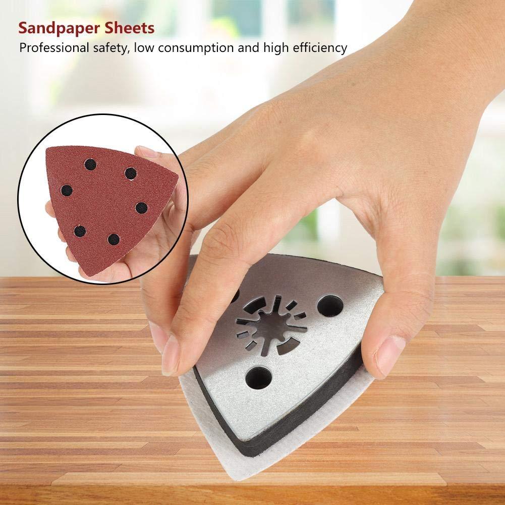 Kit 100 Hojas de Lija Triangular Hilitand 80mm 60-240 Granos