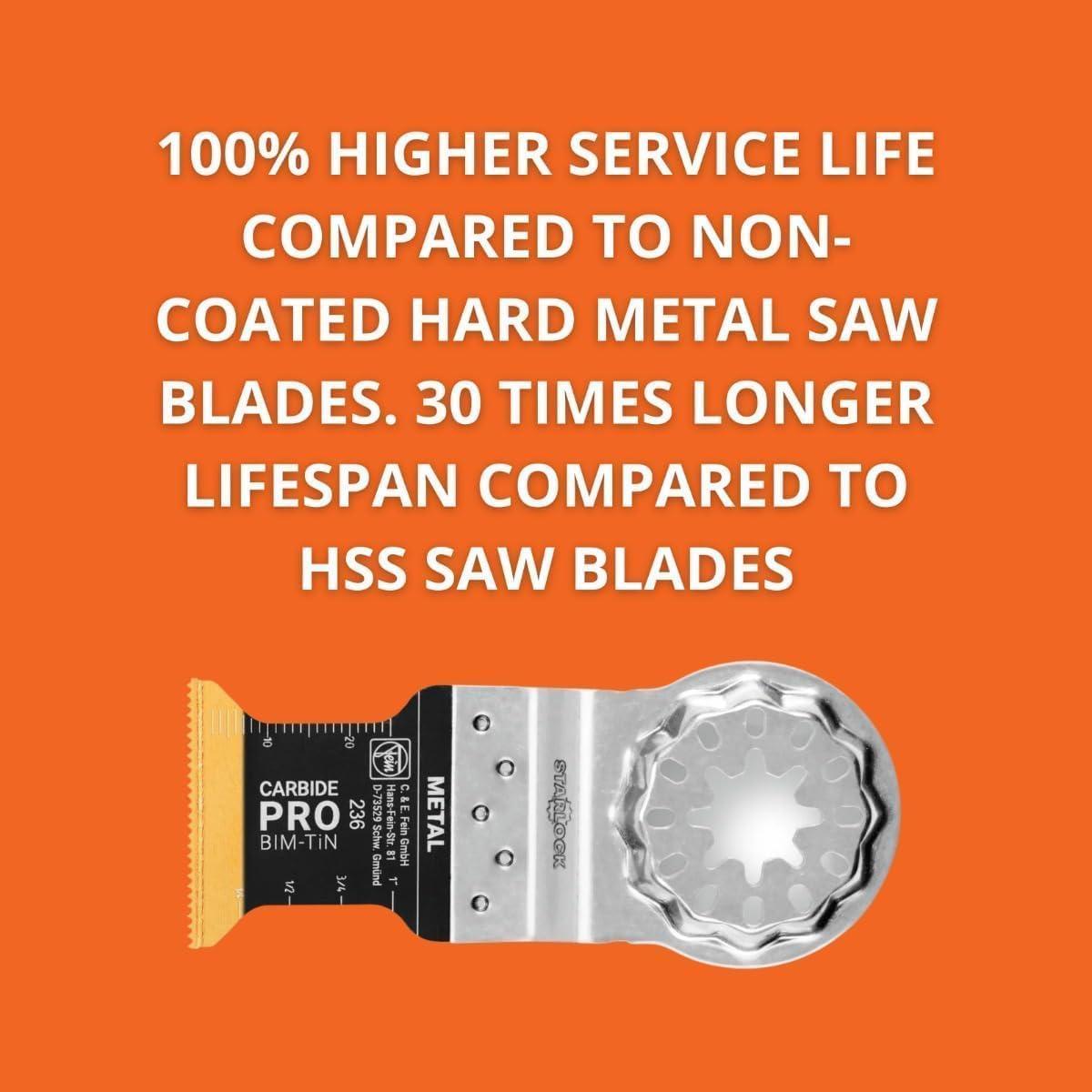 Hoja de sierra oscilante Fein StarLock E-Cut Carbide Pro - 3 unidades