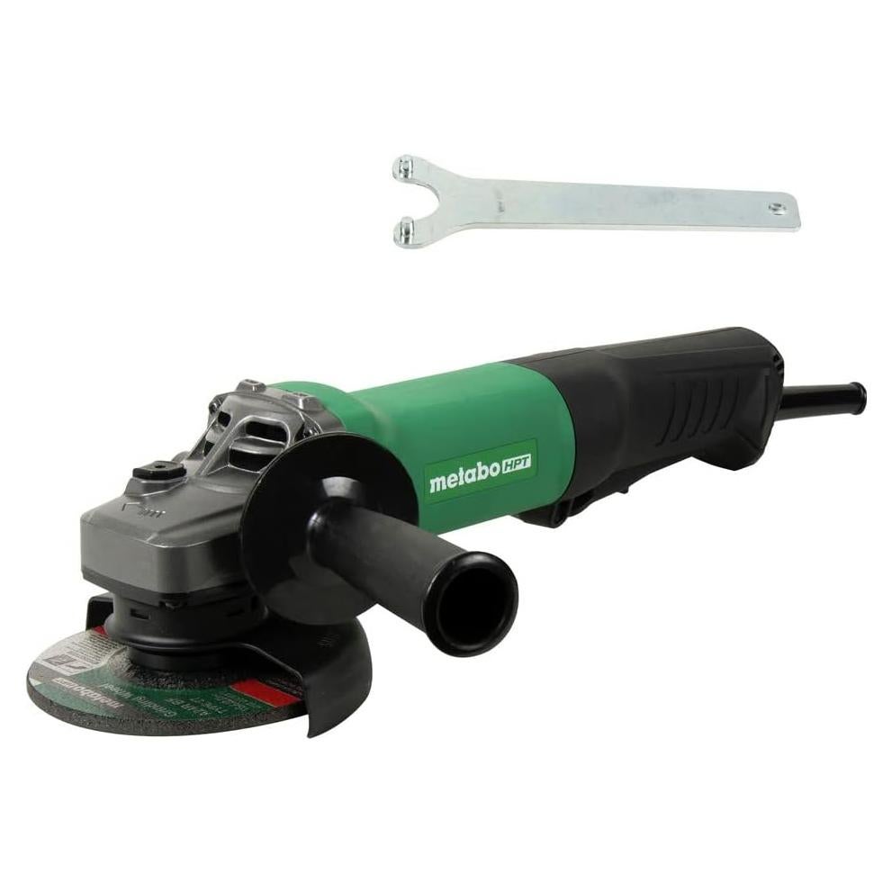 Amoladora Angular Metabo HPT G12SE3 4.5" 10.5A Interruptor Paleta