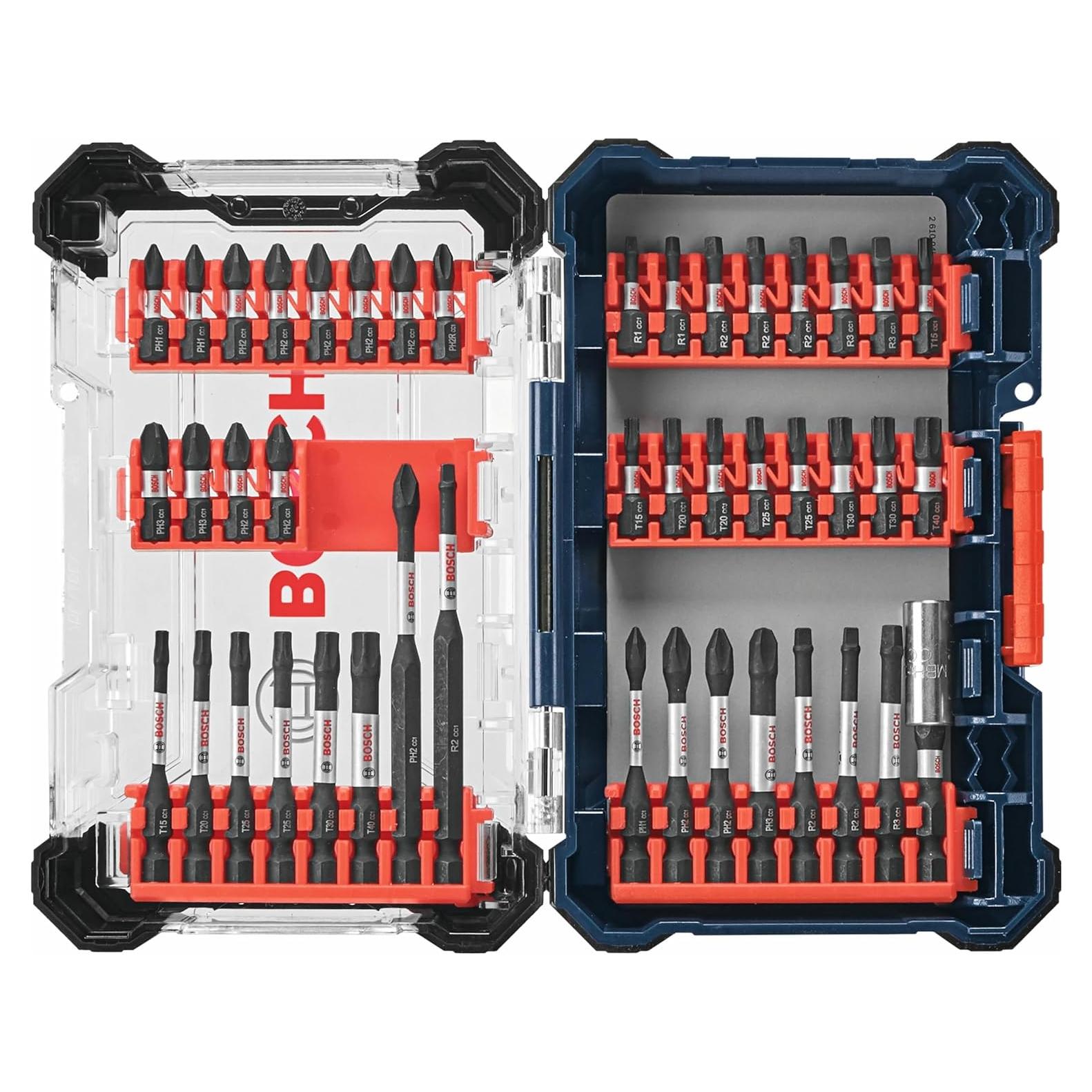 Juego de Estuche Personalizado Bosch SDMSD44 con Puntas de Impacto