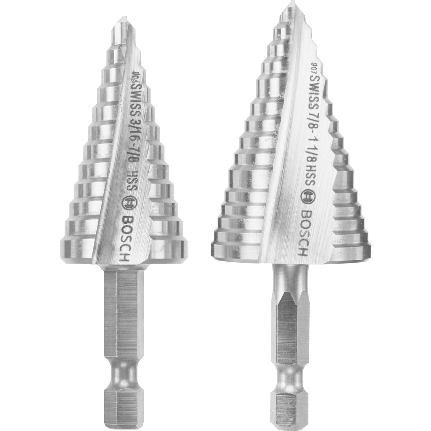 Broca de Paso Turbo Bosch IMSDC002 2 Piezas Acero HSS