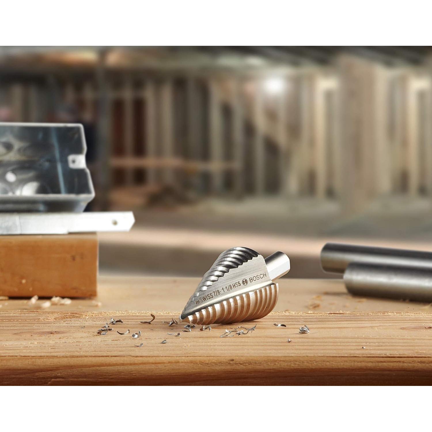 Broca de Paso Turbo Bosch IMSDC002 2 Piezas Acero HSS