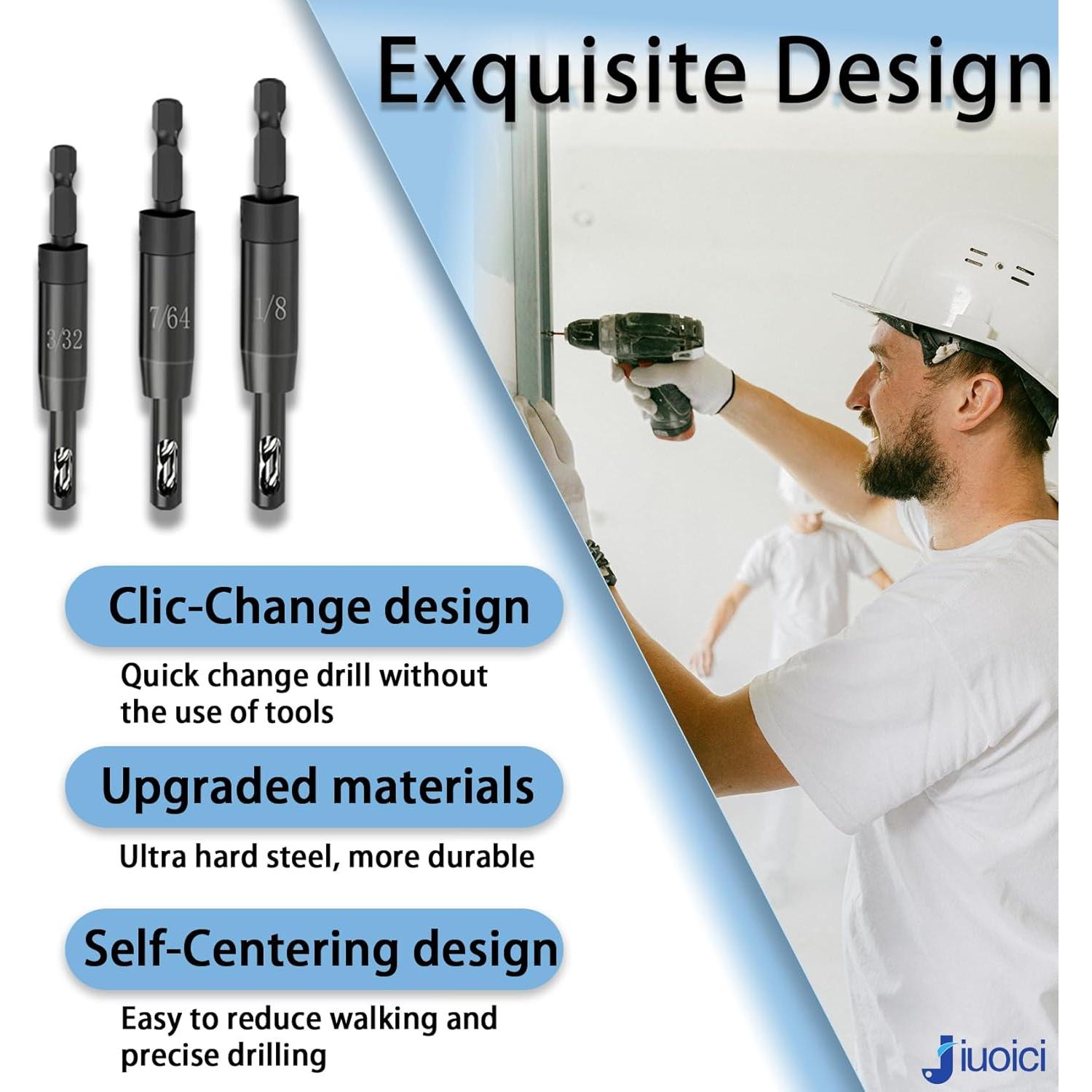 Juego de Brocas Autocentrantes Bosch CC2430 para Taladros 1/4"