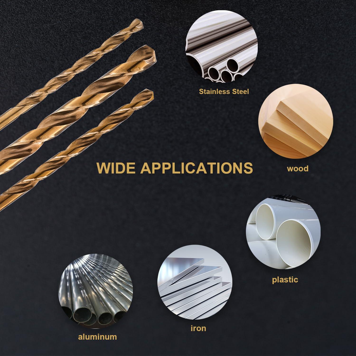 Juego de Brocas de Cobalto 13 Piezas HSS M35 para Metal