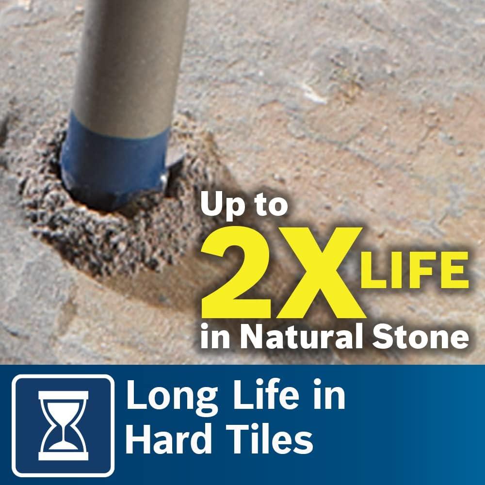 Juego de Brocas de Carburo BOSCH NS2000 para Azulejos - 4 Piezas