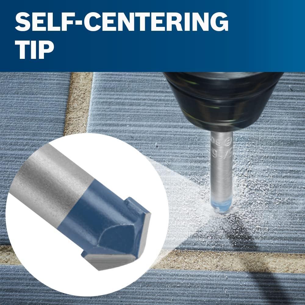 Juego de Brocas de Carburo BOSCH NS2000 para Azulejos - 4 Piezas