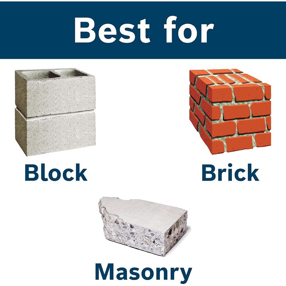 Juego de Brocas de Carburo Bosch BM5000 - 14 Piezas para Masonería