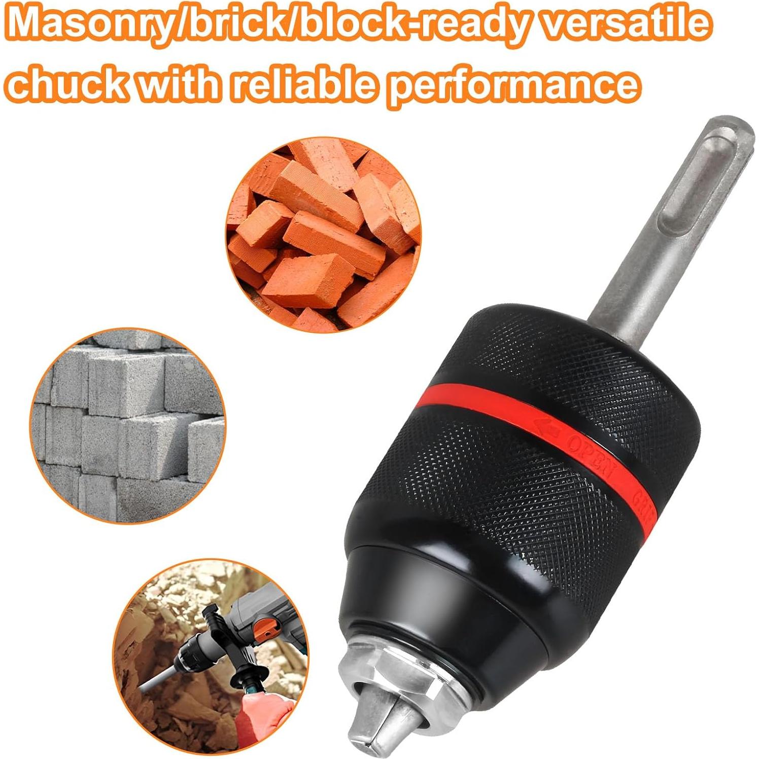 Chuck sin llave YUEARN HA3JAW 1/2" para martillos Bosch SDS-Plus