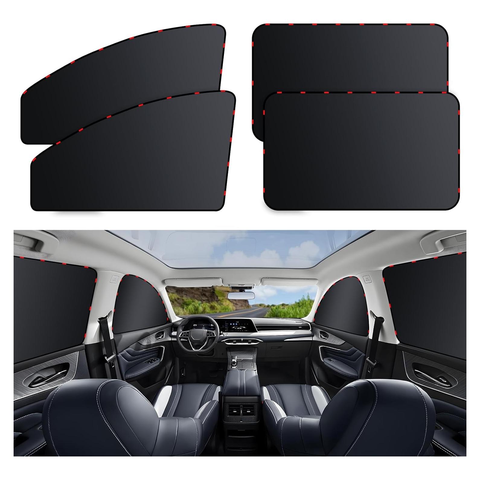 Cortinas de Privacidad para Ventanas de Auto ZATOOTO - 4 Piezas Opacas