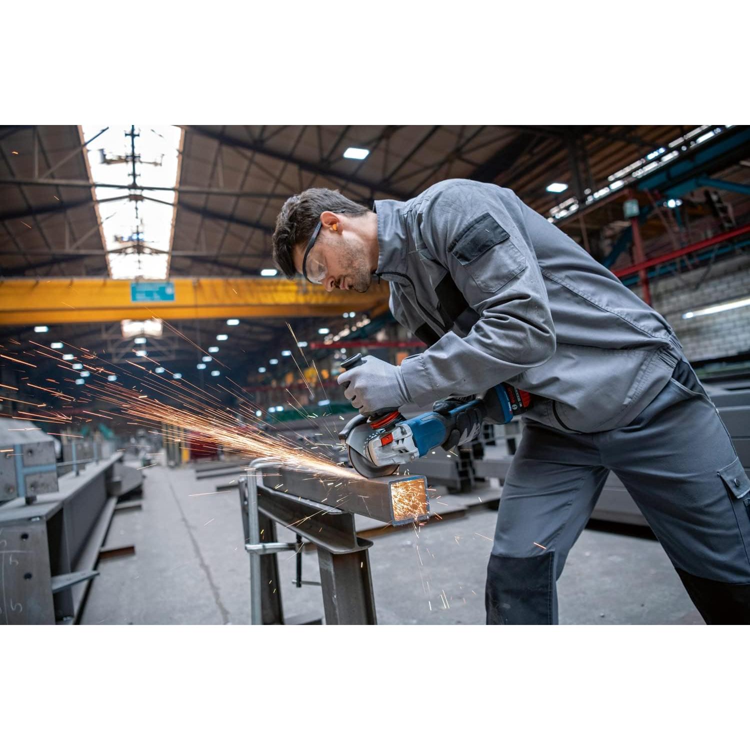 Amoladora Angular Inalámbrica Bosch Professional GWS 18V-15 PSC