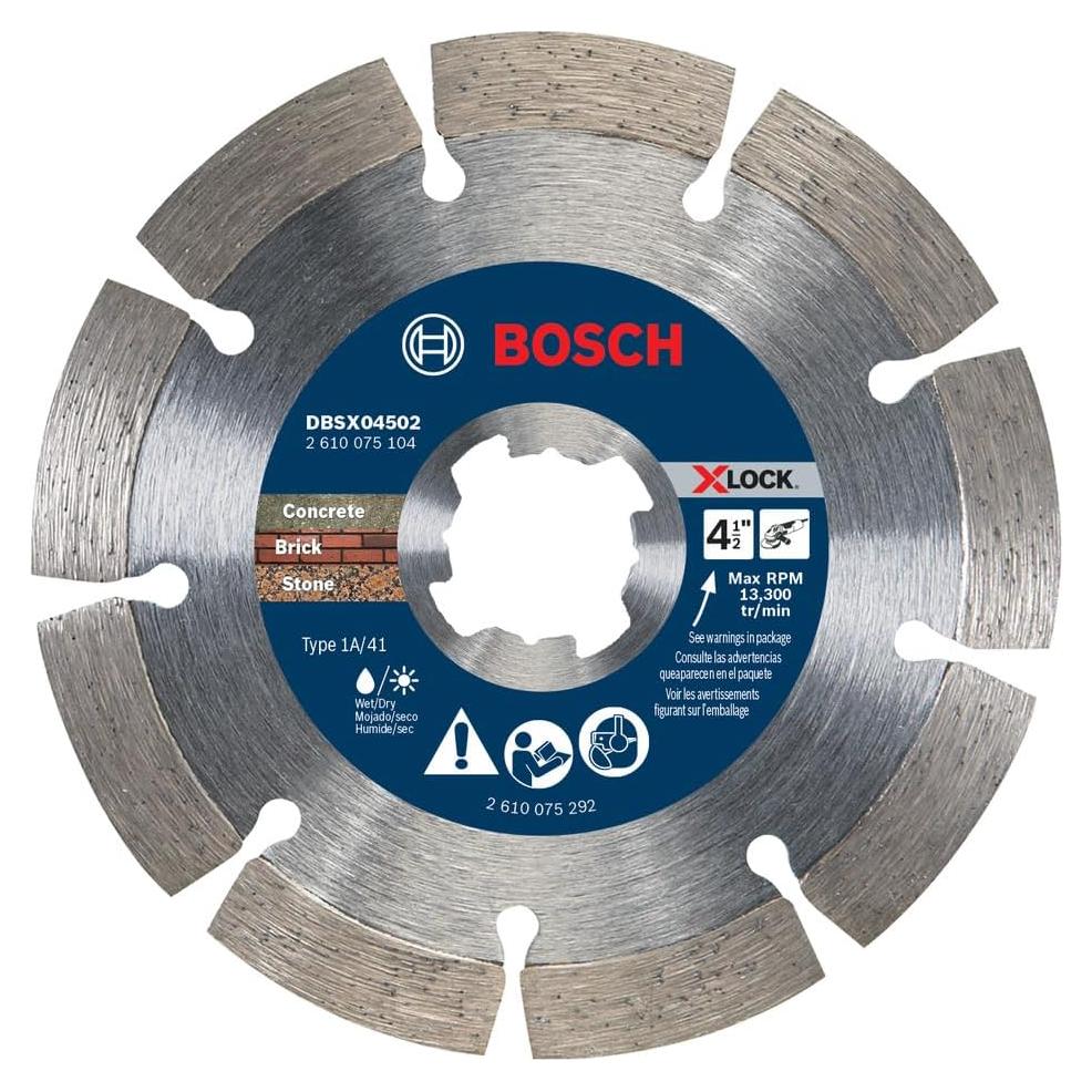 Cuchilla de Diamante Segmentada Bosch X-Lock 4.5" Premium