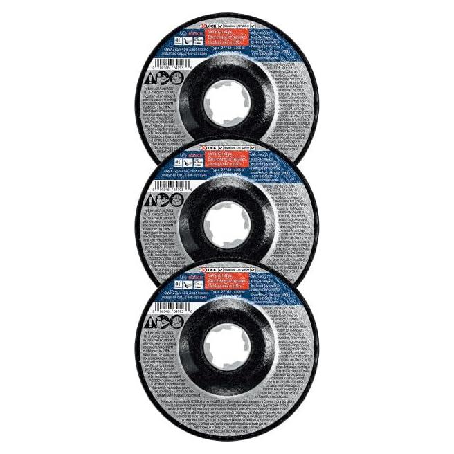 Ruedas de Esmerilado de Metal Bosch X-LOCK 4.5" - Paquete de 3