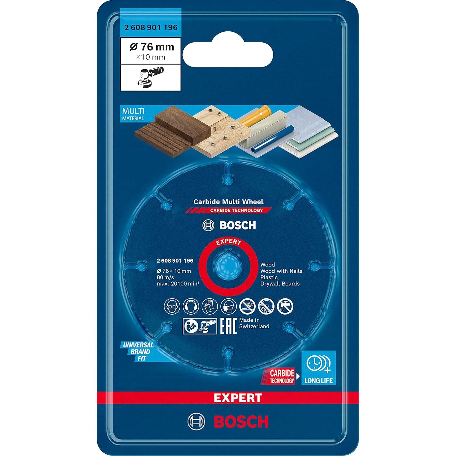 Disco de Corte Multi Rueda de Carburo Bosch 76 mm para Amoladora