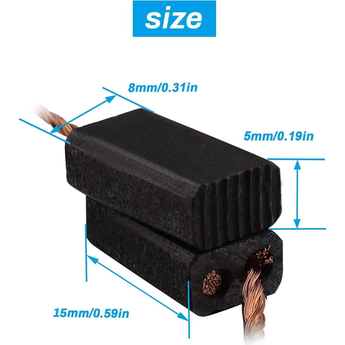 Cepillos de Carbón Crear Idea 5x8x15mm para Amoladora Bosch
