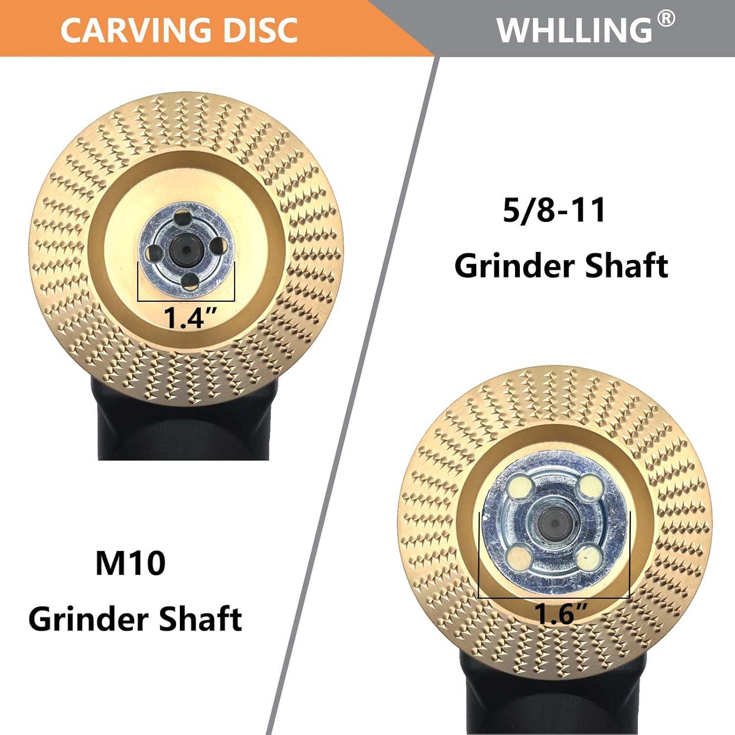 Juego de Discos de Tallado WHLLING 4 Piezas para Amoladora 10cm