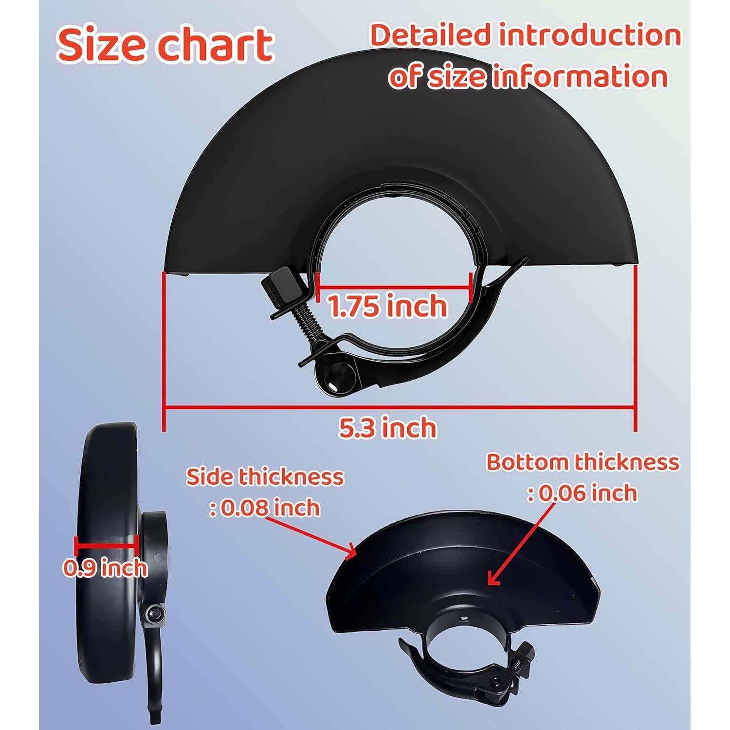 Protector de Amoladora de 13.5 cm Duisanji Compatible Dewalt