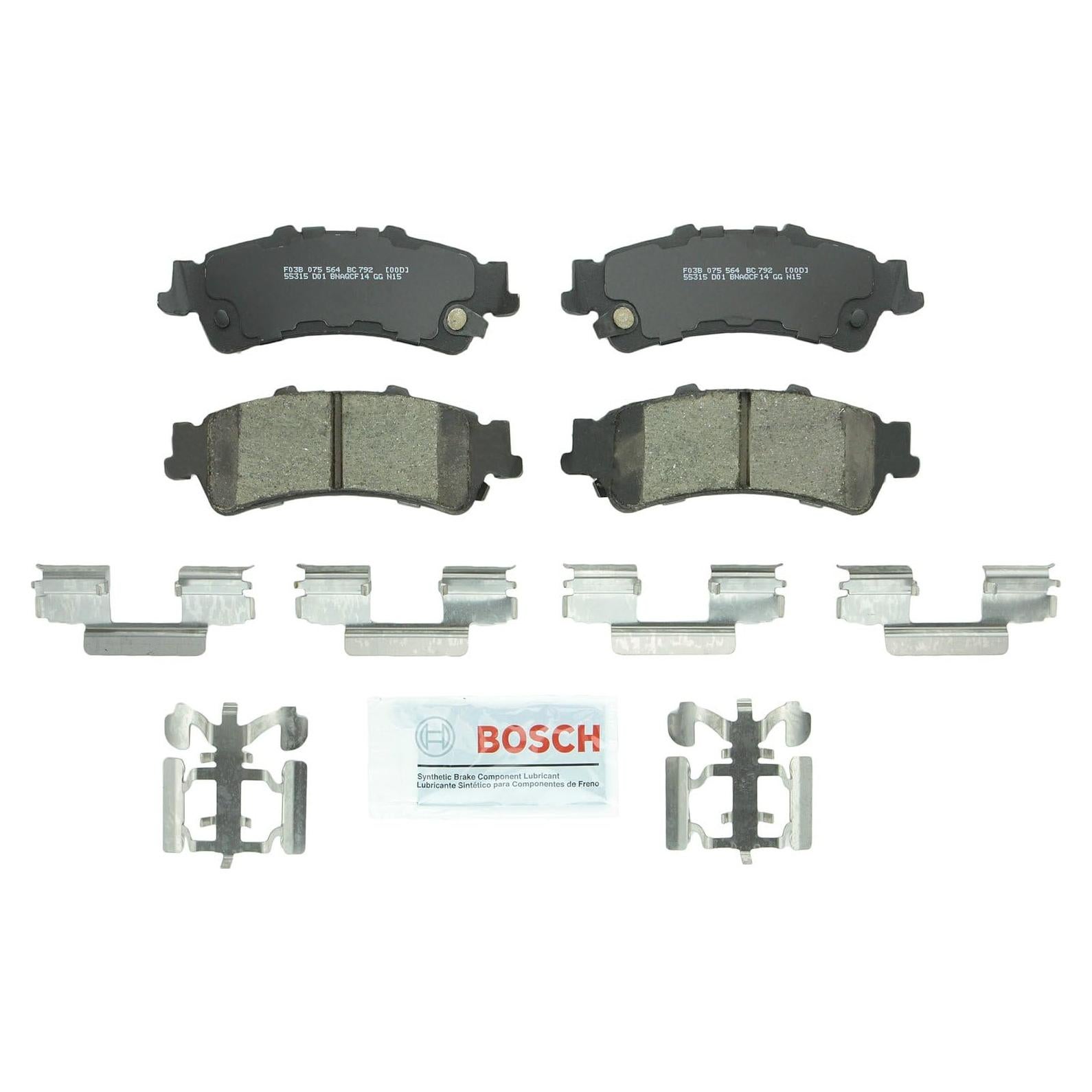 Pastillas de Freno Cerámicas Bosch BC792 QuietCast Traseras