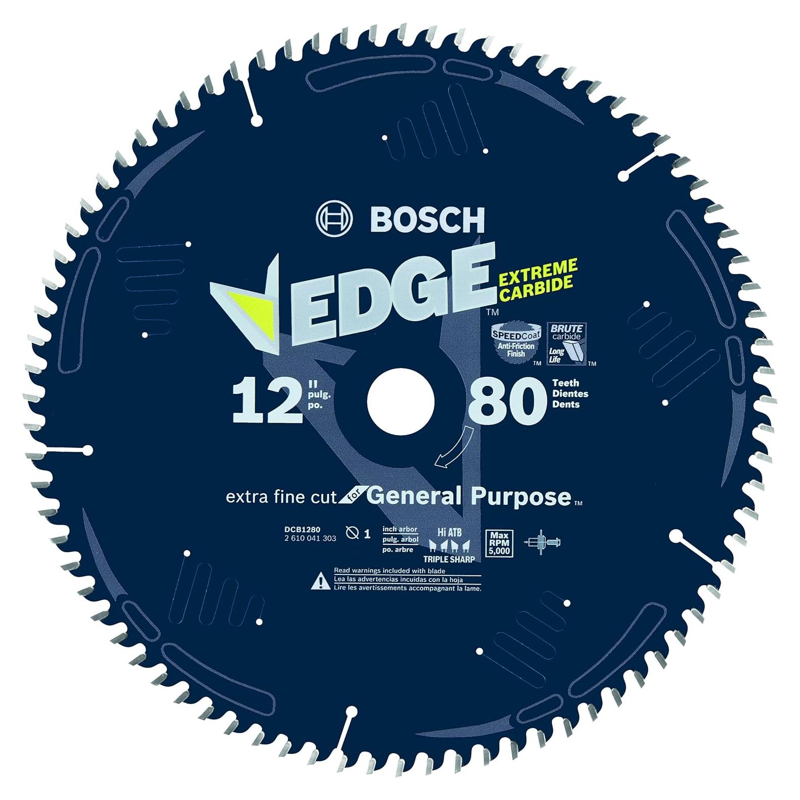 Hoja de Sierra Circular Bosch DCB1280 30.48 cm 80 Dientes Acabado Fino