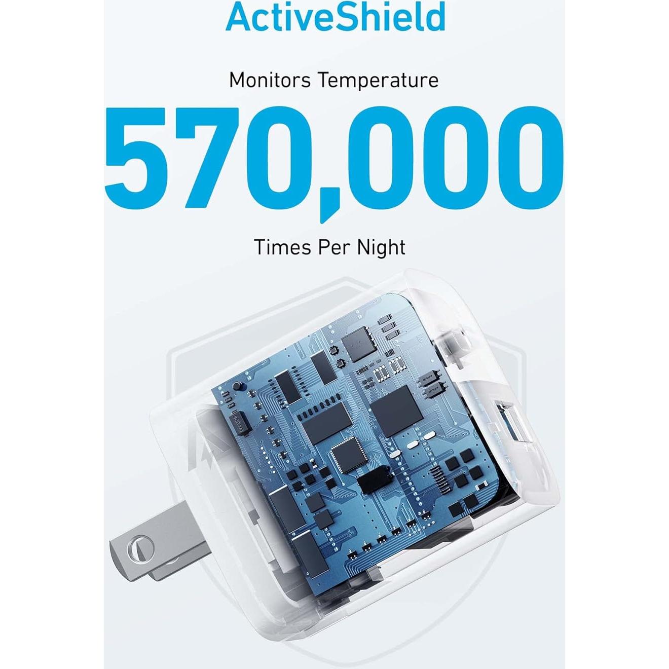 Cargador Anker 323 USB-C 33W Plegable Blanco