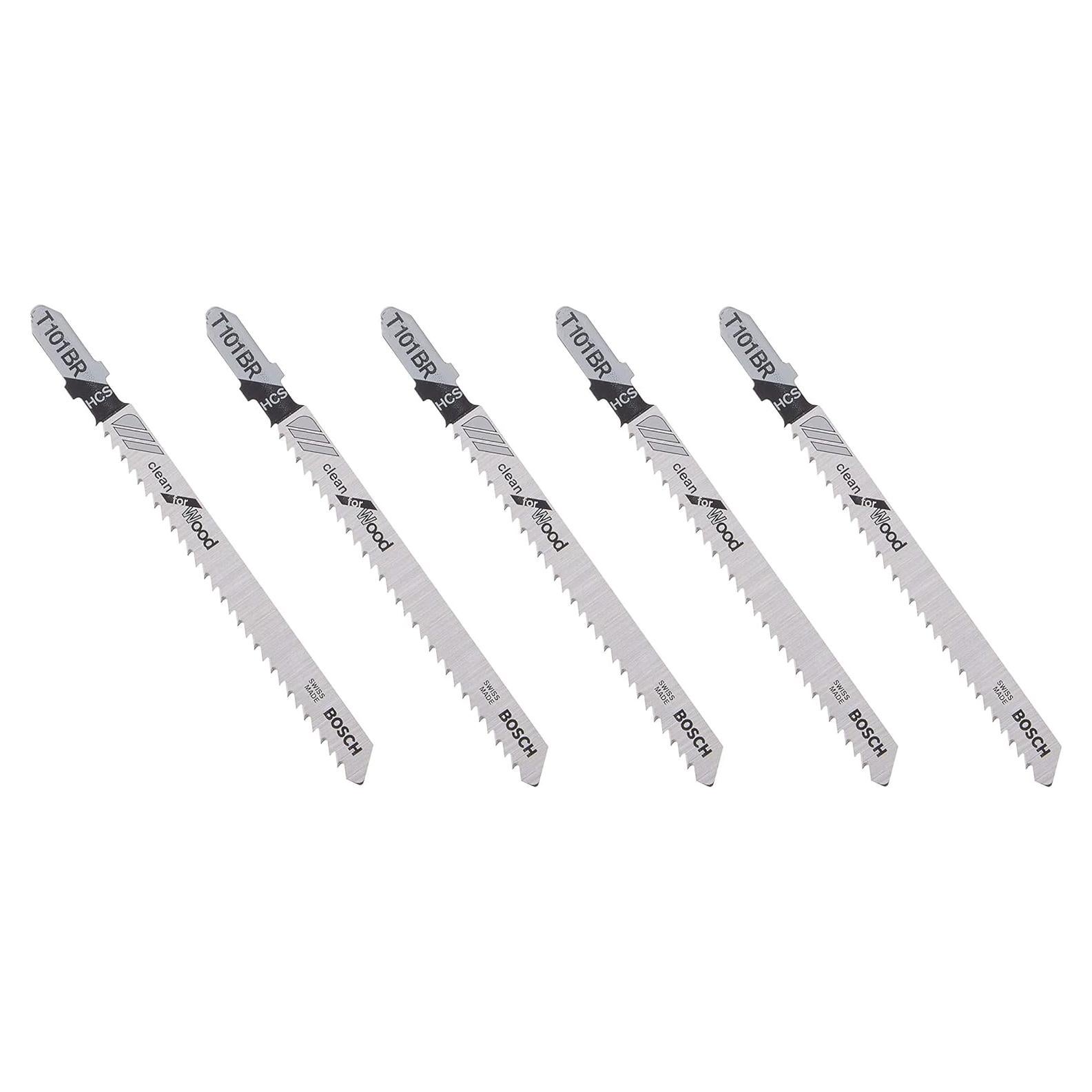 Hoja de Sierra de Calar BOSCH T101BR 10 TPI 10.16 cm 5 Piezas