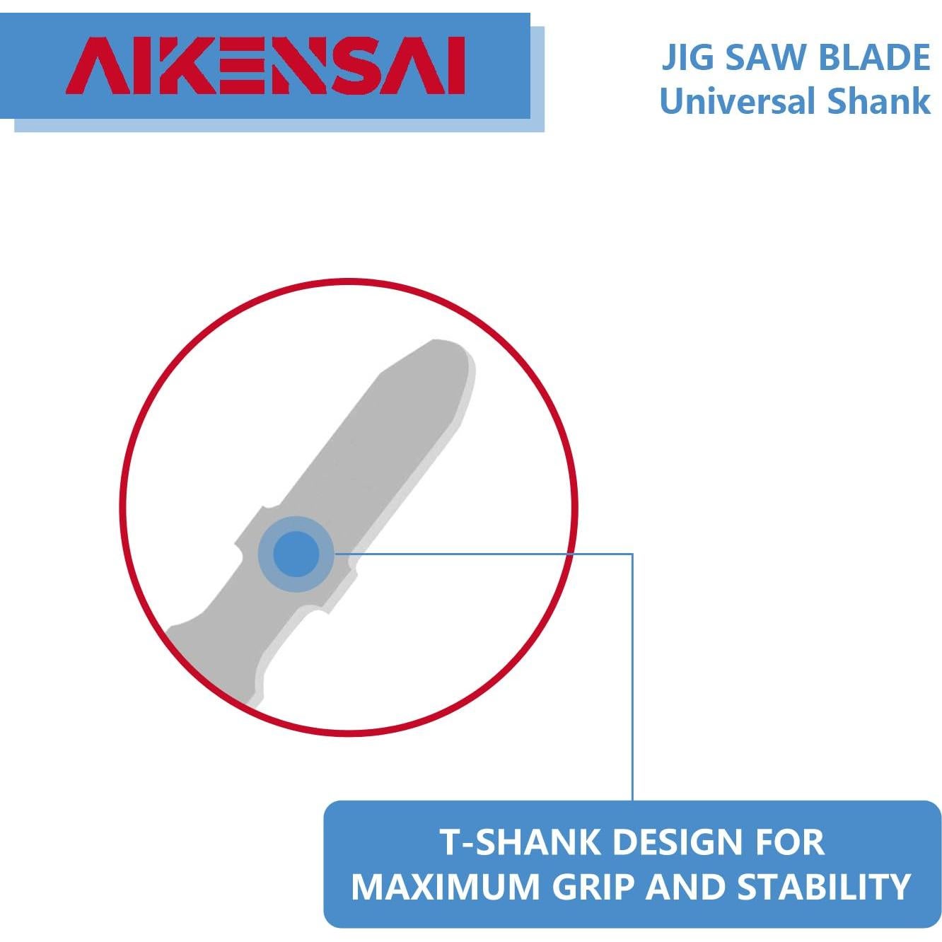 Juego de 30 Cuchillas de Sierra de Calar AIKENSAI T-Shank