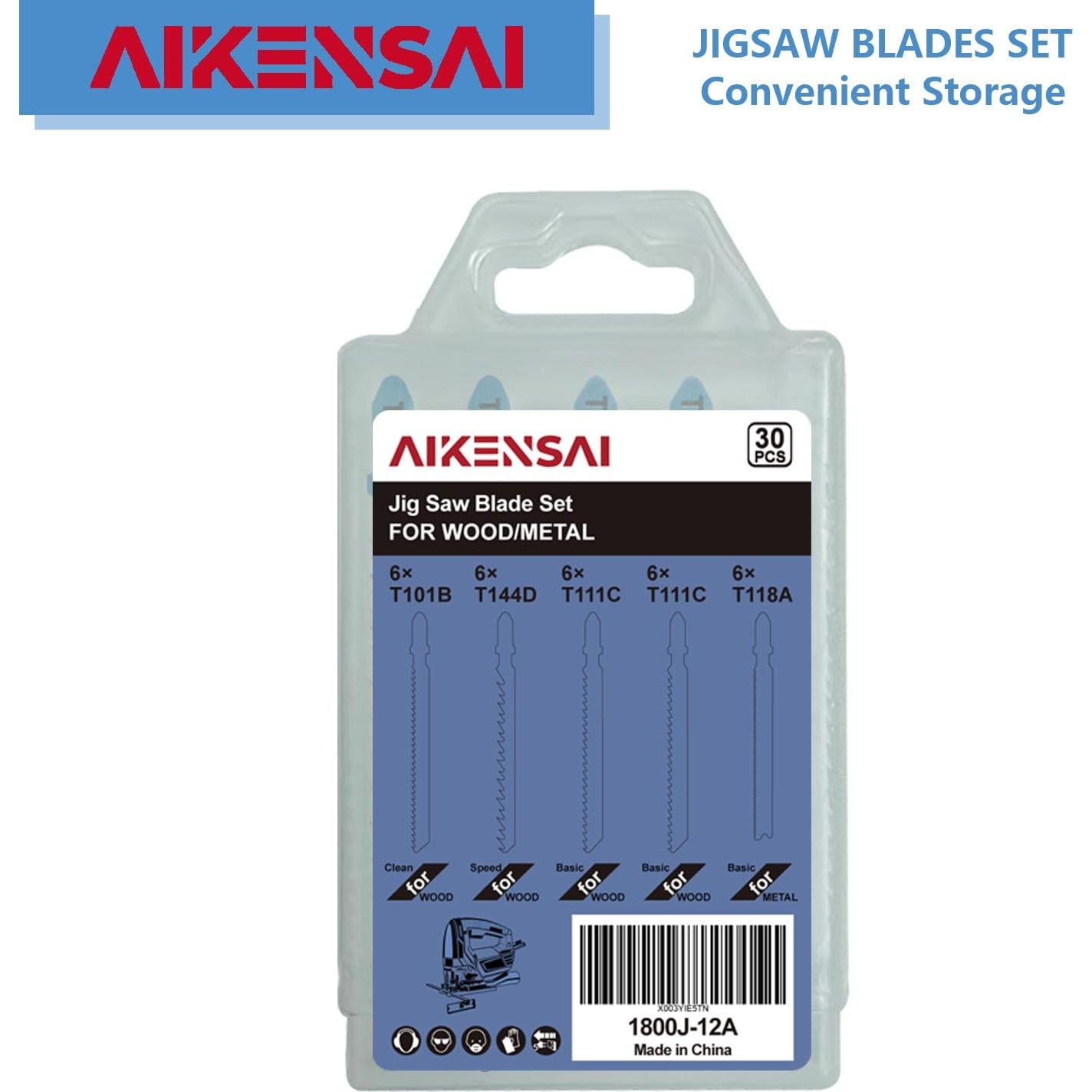 Juego de 30 Cuchillas de Sierra de Calar AIKENSAI T-Shank