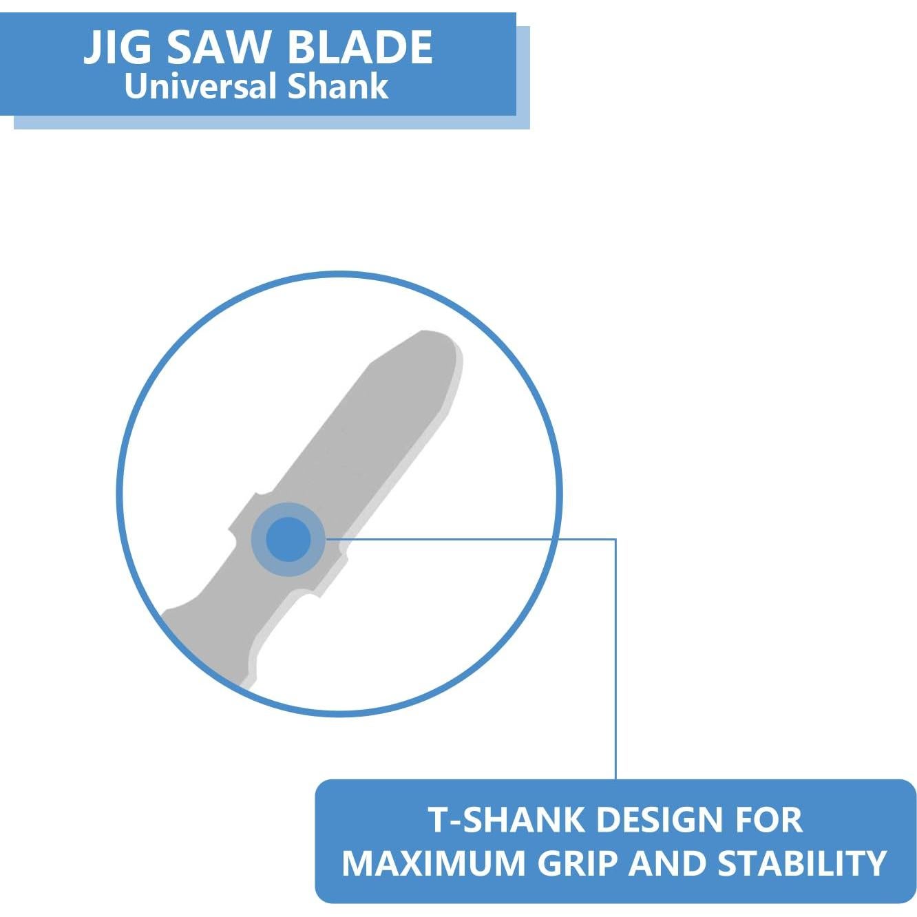 Juego de 20 Hojas de Sierra de Calar AIKENSAI para Metal