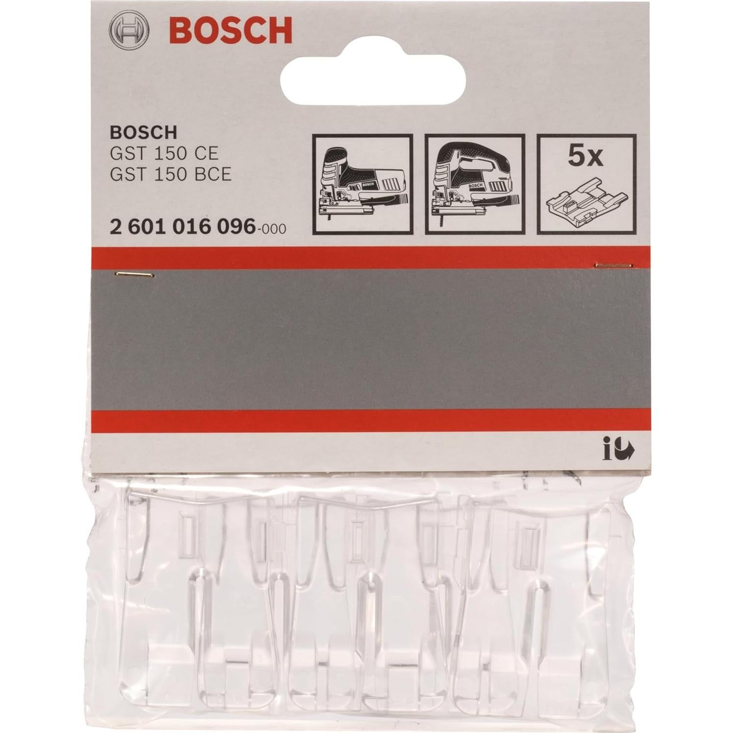 Bosch Professional 5x Anti-Splinter Guard for Bosch Jigsaws GST BCE/150 CE (39 x 7 x 28 mm, Accessories for Jigsaw)
