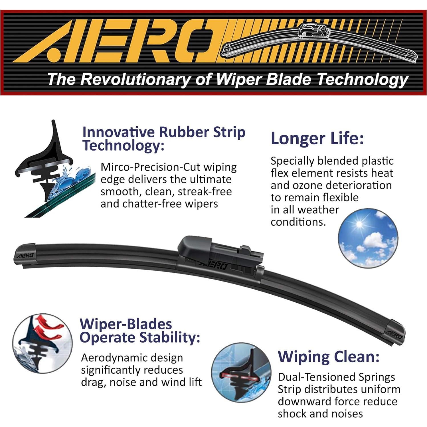 Limpiaparabrisas AERO Avenger 22" para GMC Sierra 1500 2500 3500