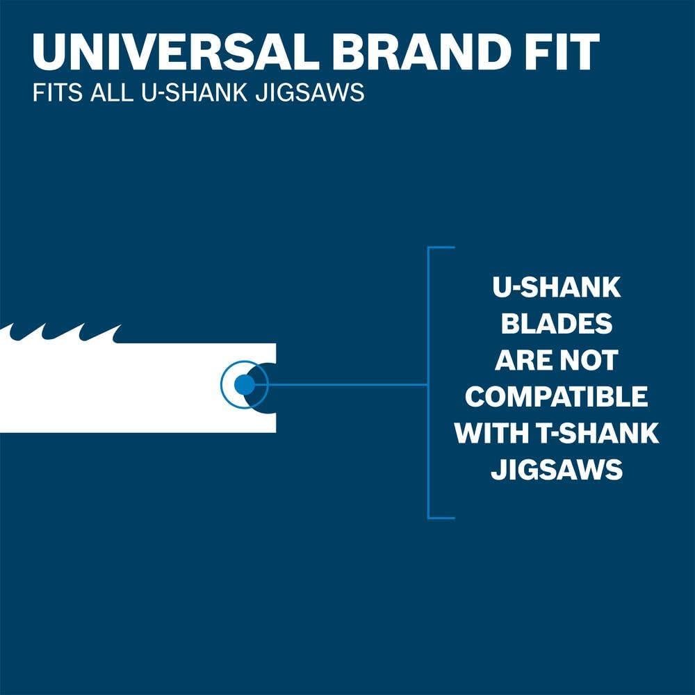 Juego de 12 Hojas de Sierra de Calar Bosch U12BC - Metal y Madera