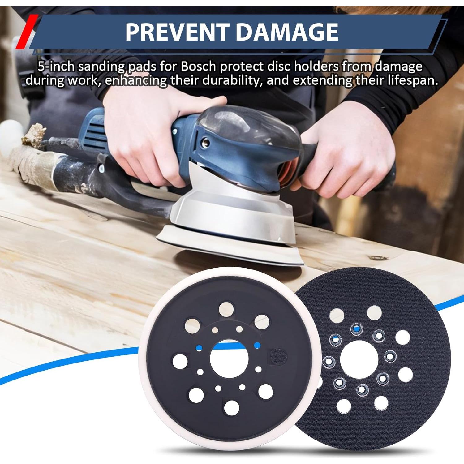 Pad de Lijado de 12.7 cm Bosch RS034 RS035 Paquete de 2