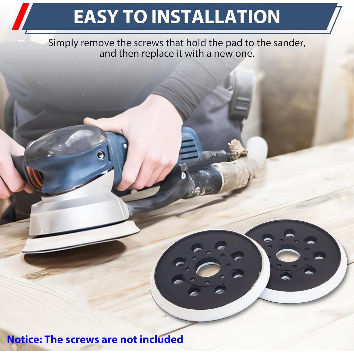 Pad de Lijado de 12.7 cm Bosch RS034 RS035 Paquete de 2