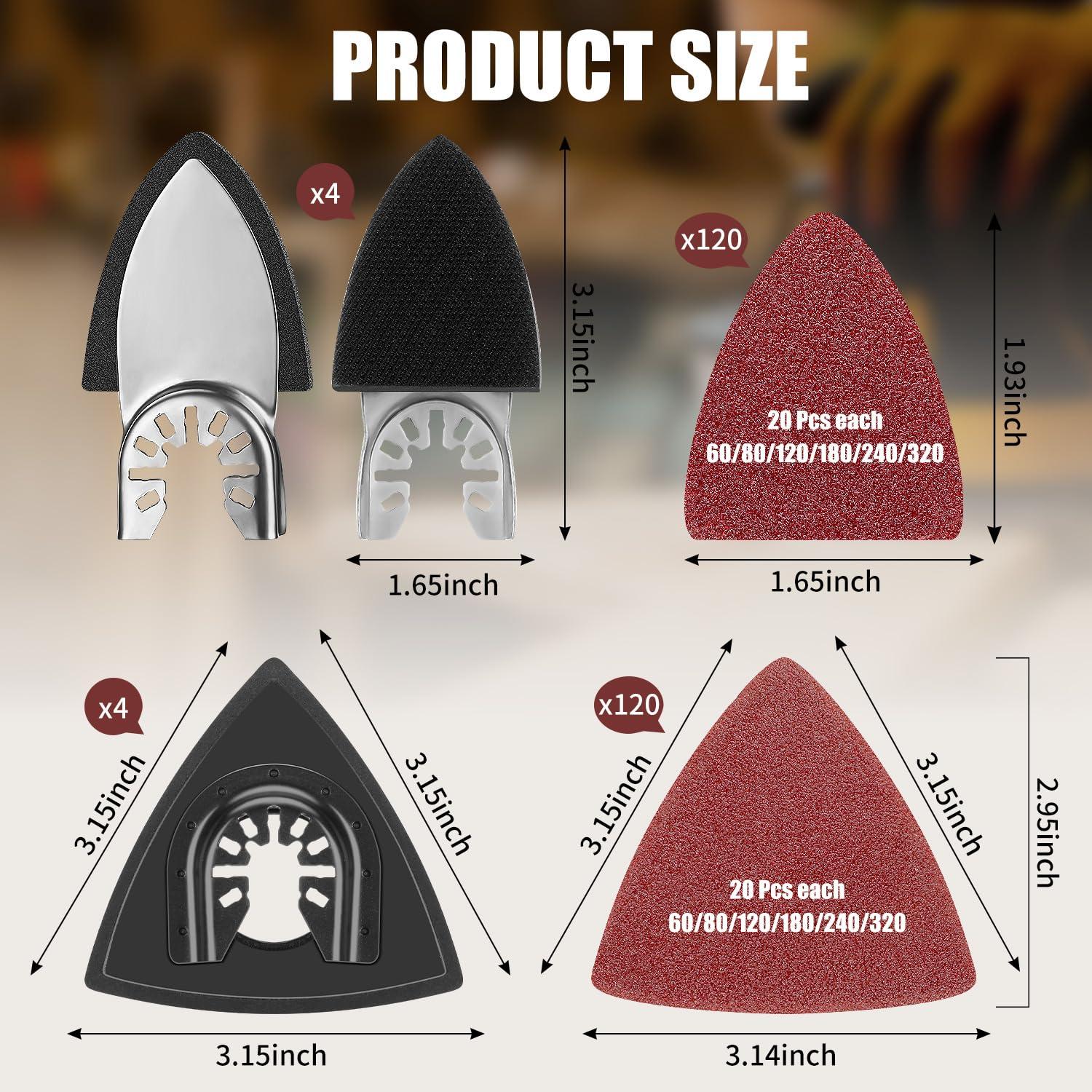 Kit de Lijado 248 PCS XGHSHW - Almohadillas y Hojas para Madera