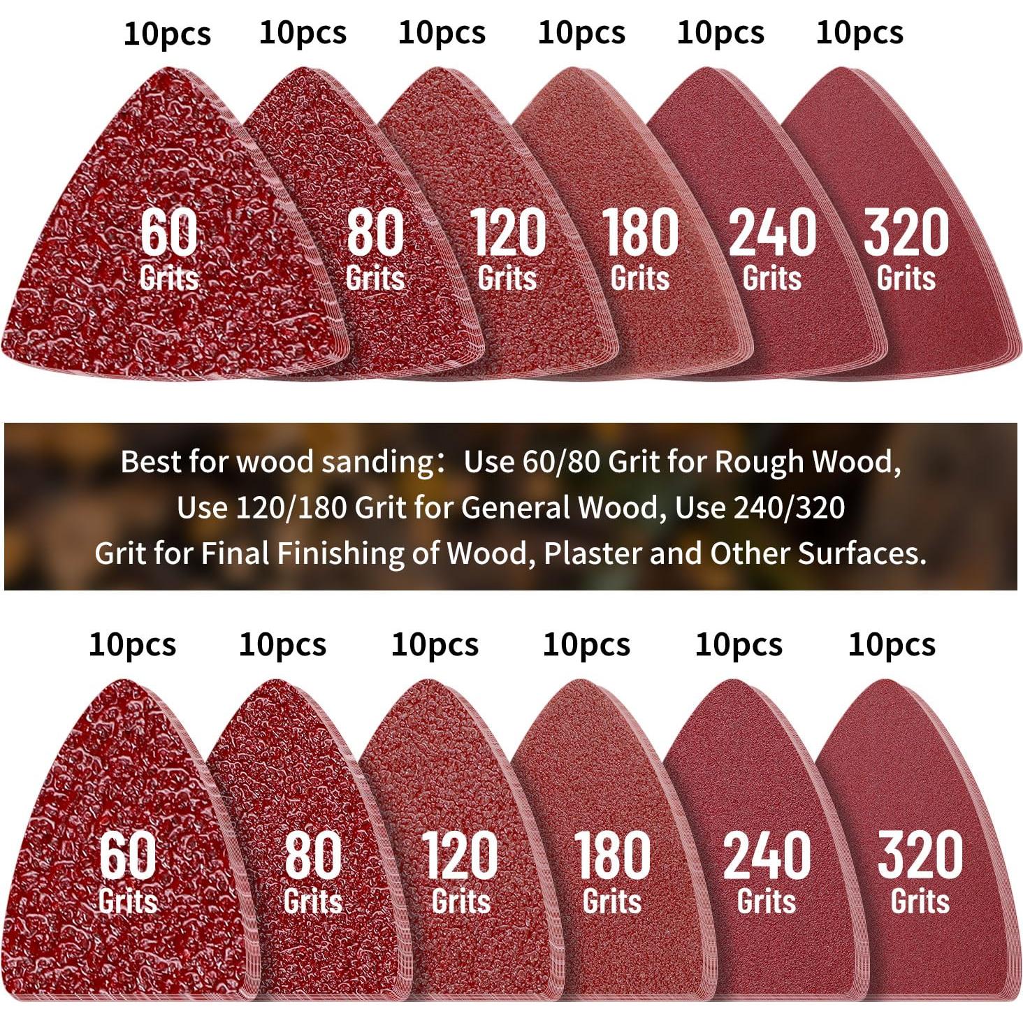 Kit de Lijado 248 PCS XGHSHW - Almohadillas y Hojas para Madera