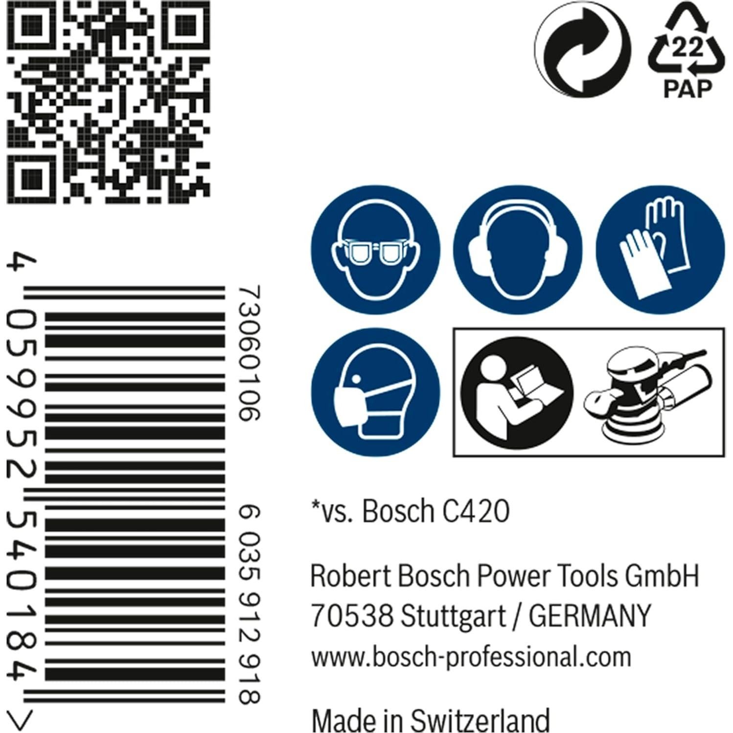 Red de Lijado Bosch Expert M480 125 mm Grano 80 - 50 Piezas