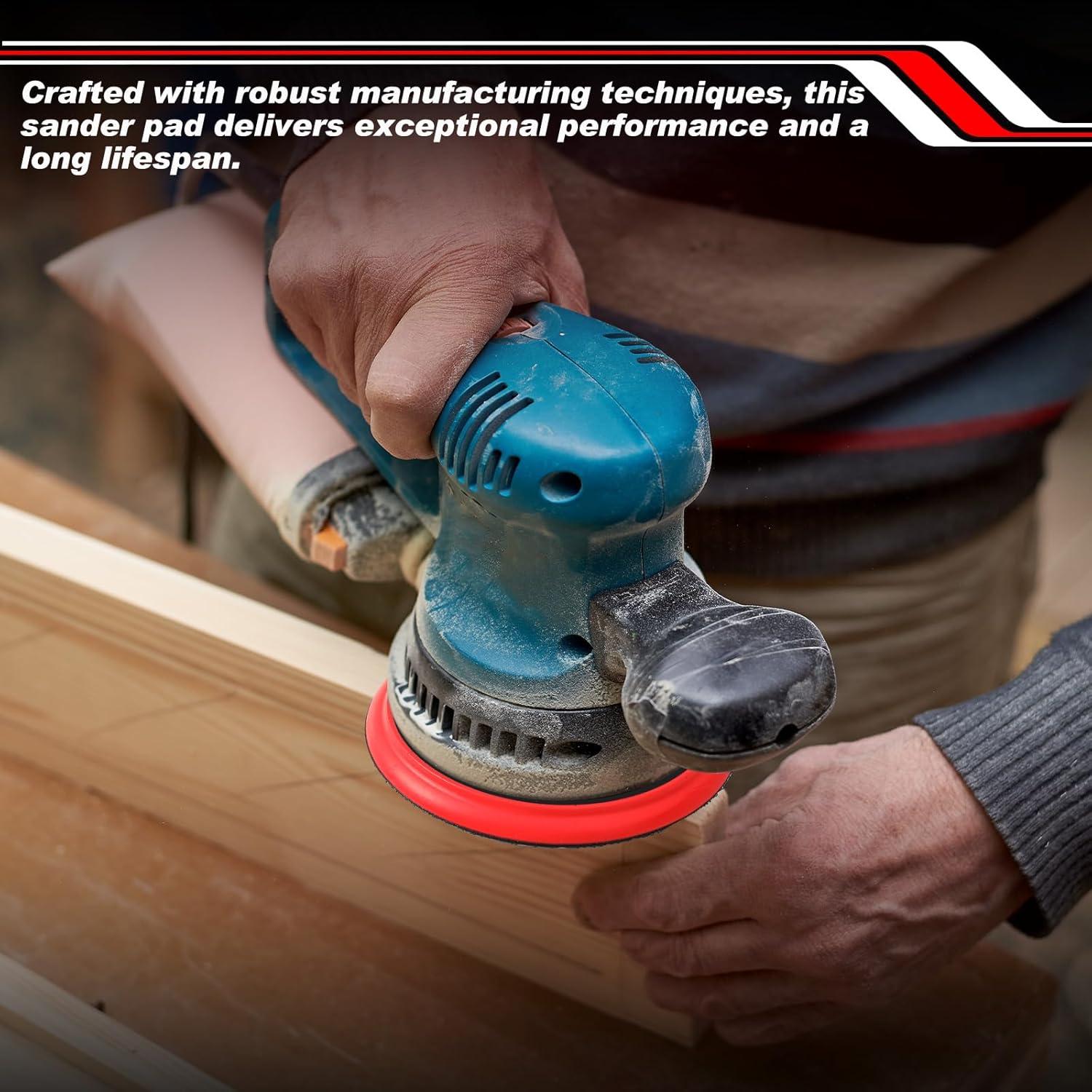 2 Almohadillas de Reemplazo 15.24 cm para Lijadora Bosch GET75-6