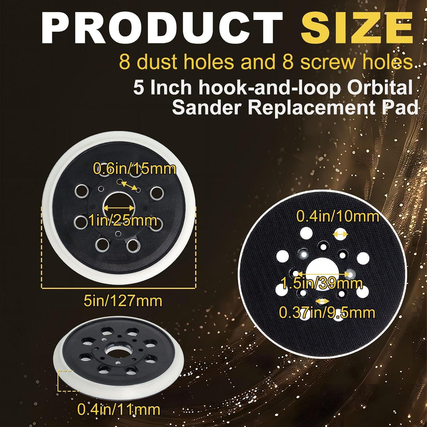 Pad de Lijado 5" Gancho y Bucle Poweka RS035 Compatible Bosch