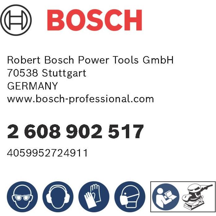 Conjunto de papel de lija Bosch Expert C470 115x107 mm 50 piezas