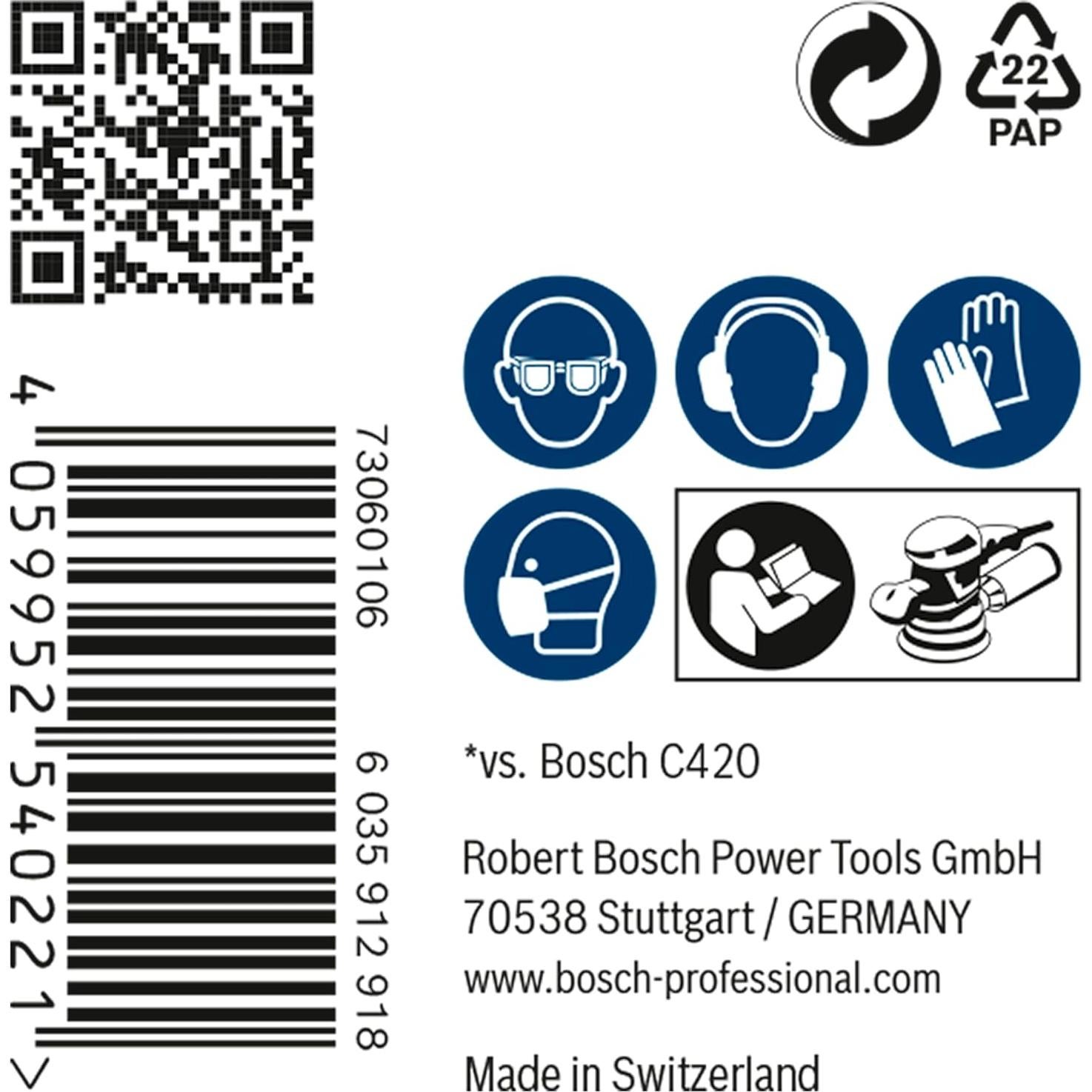 Red de Lijado Bosch Expert M480 Ø 125 mm Grano 180 - 50 Piezas