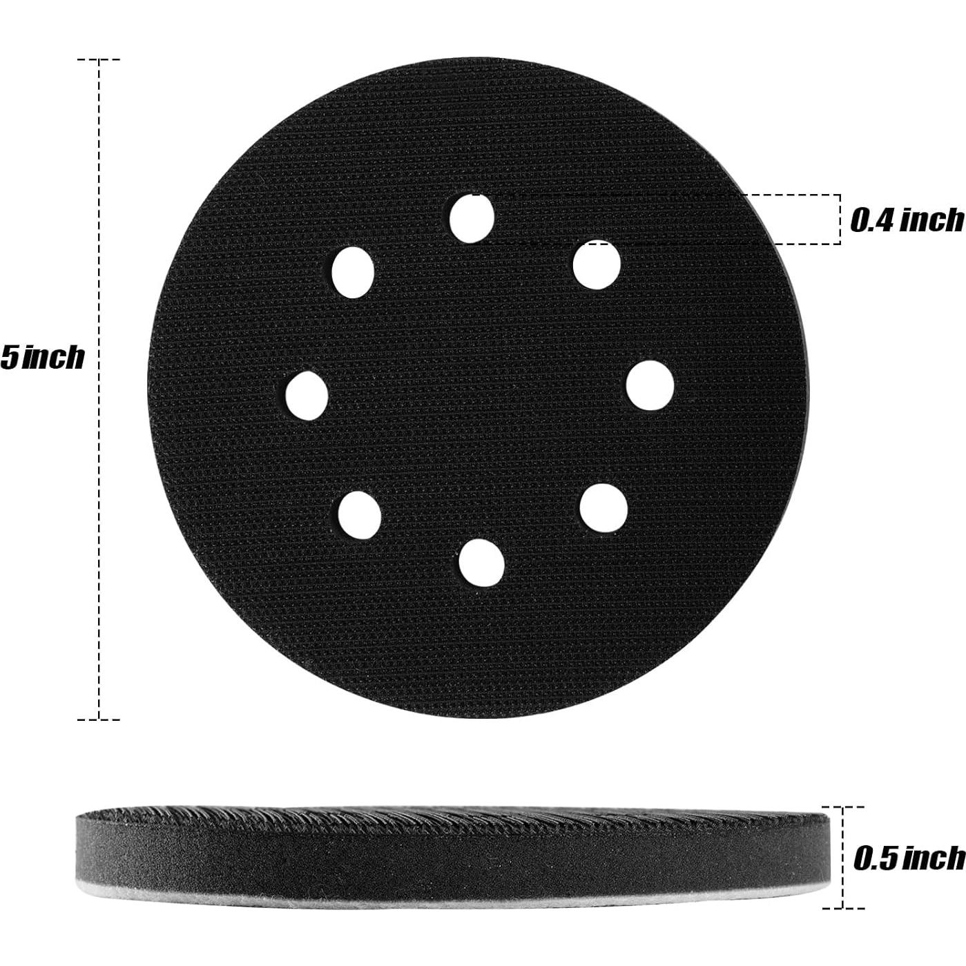 Almohadilla de Lijadora Orbital POLIWELL 5" 8 Agujeros - Paquete de 2