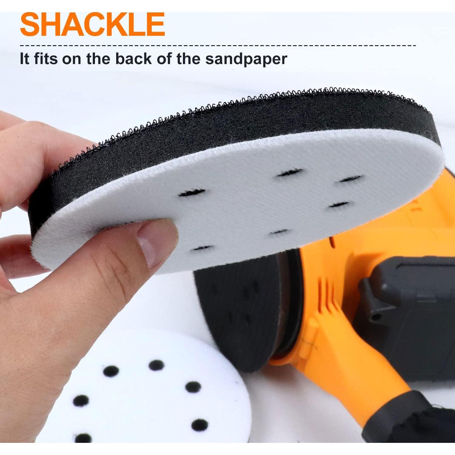 Almohadilla de Lijadora Orbital POLIWELL 5" 8 Agujeros - Paquete de 2