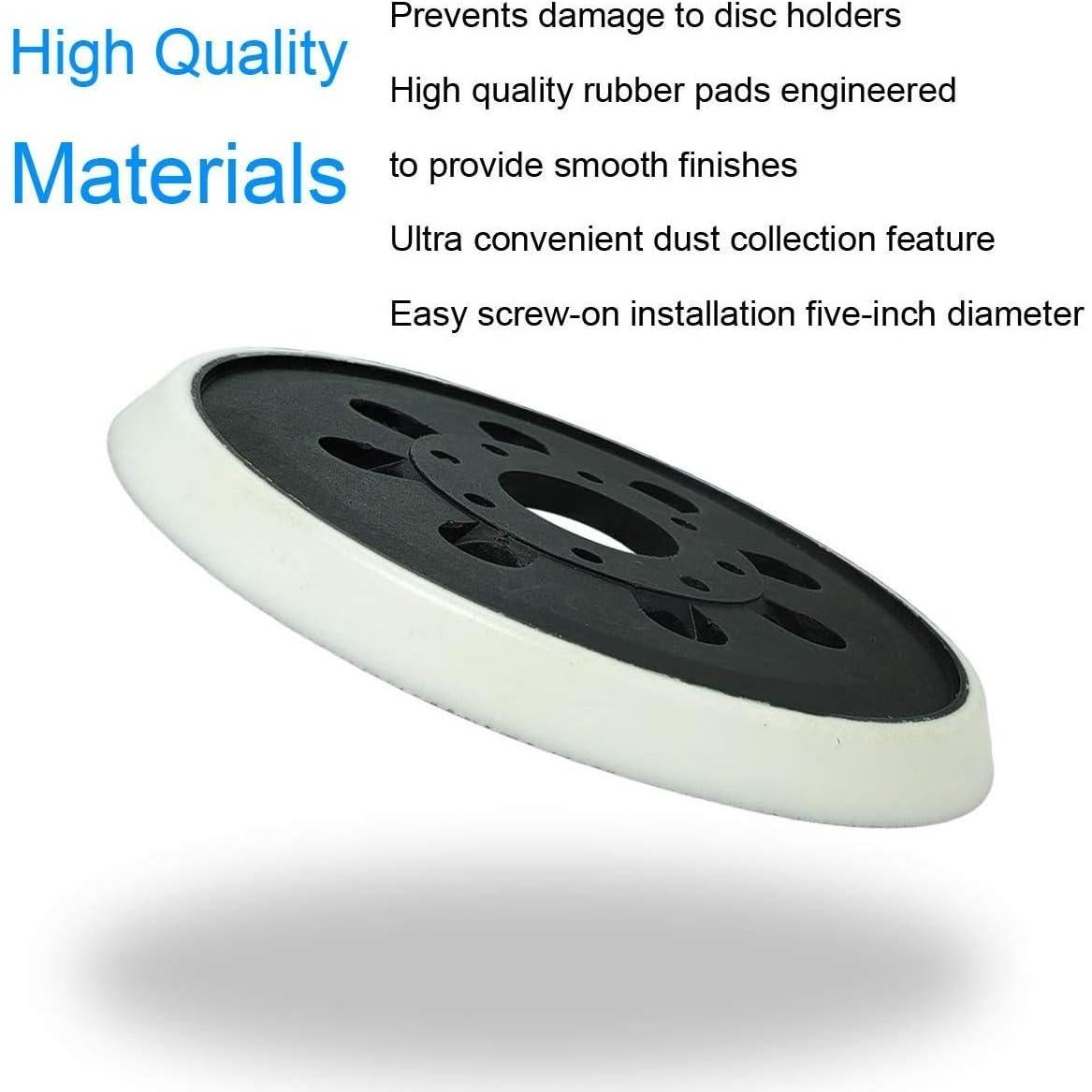 Pad de Reemplazo para Lijadora Bosch 5" RS035 RS034 8 Agujeros