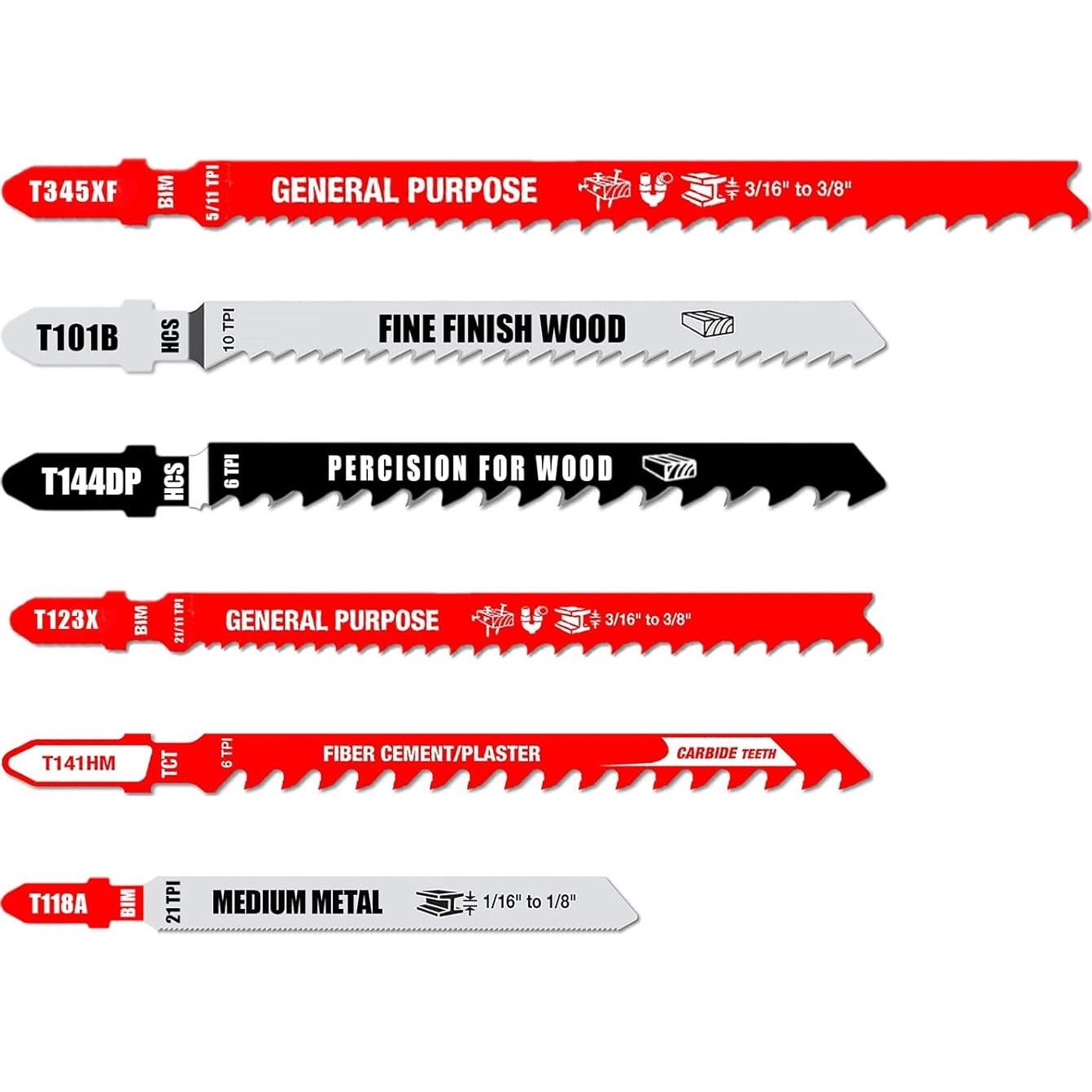 Juego de Hojas de Sierra de Calar FOXBC T-Shank - 21 Piezas