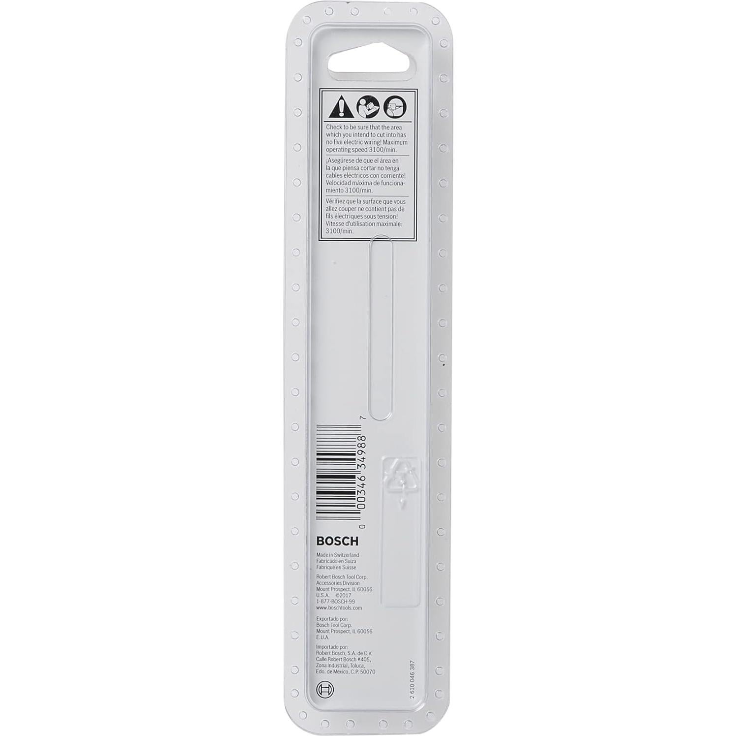 Cuchillas de Sierra Recíproca Bosch RM618 para Metal - Paquete de 5