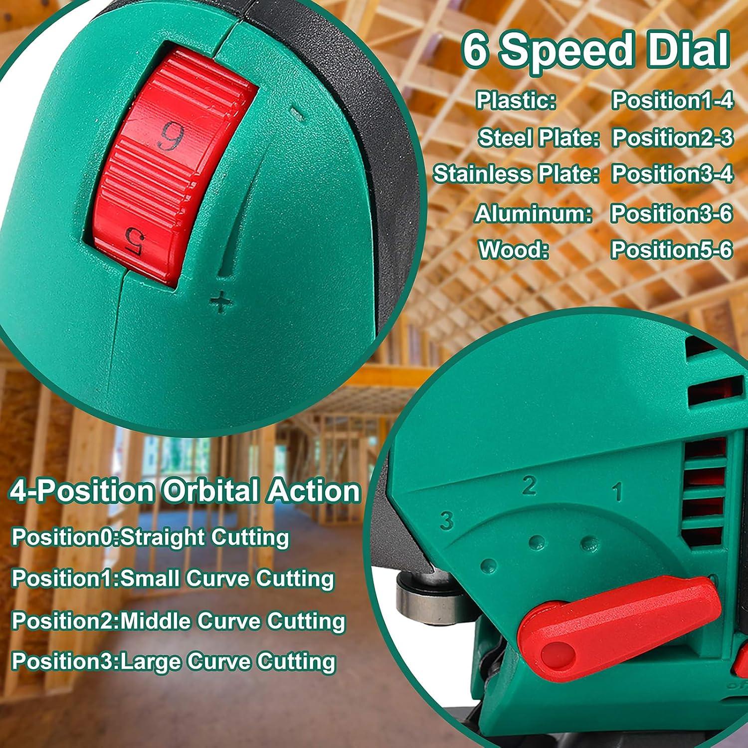 Sierra de Vaivén HYCHIKA 800W 6 Velocidades 6 Hojas