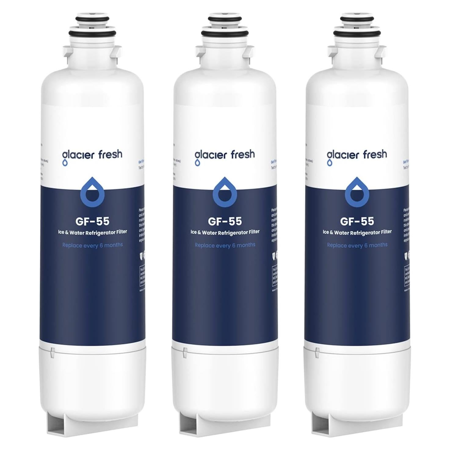 Filtro de Agua GLACIER FRESH GF55 para Refrigerador Bosch - 3 Unidades