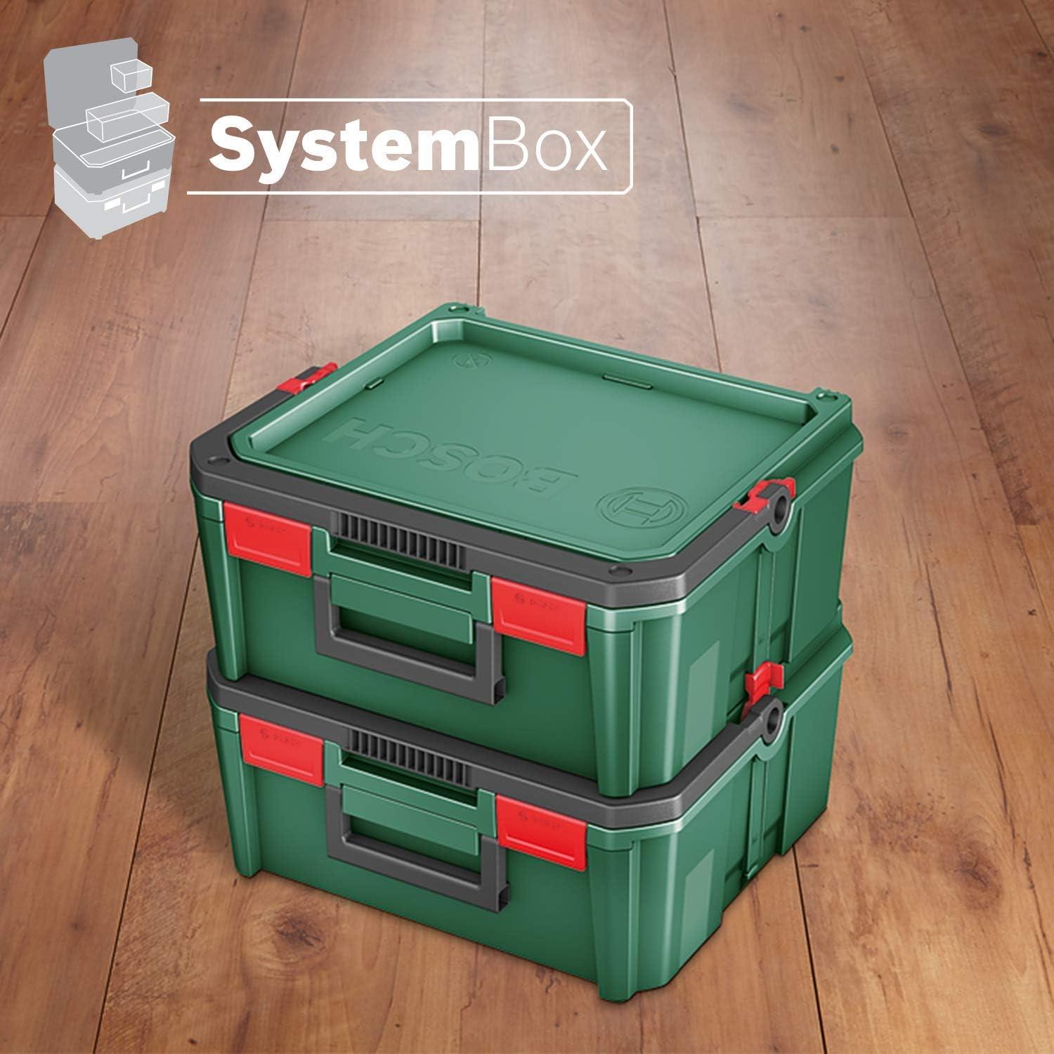 Caja de Herramientas Bosch SystemBox M Verde 8 Compartimentos