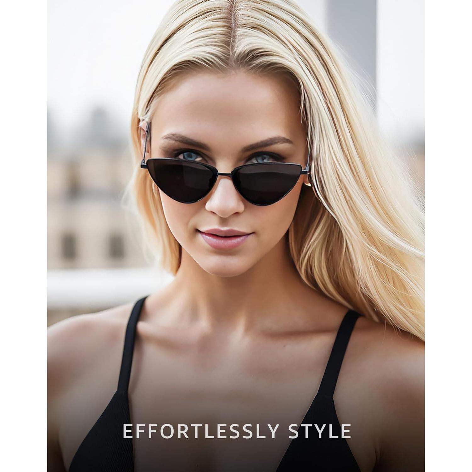 Gafas de sol Cat Eye SODQW para mujer con protección UV400